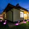 Flamingo Solar Lights, Outdoor Flamingo Patio Decoration, Flamingo Stake Lights Solar Powered, Decorative Lawn Decorative Garden Stakes Patio Pon
