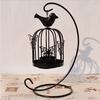 Подвесной металлический винтажный фонарь с узором в виде бабочки, подсвечник для свадьбы, декор для дома, подсвечник в виде клетки для птиц, украшение для дома