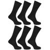 Mens Plain 100% Cotton Socks (Pack Of 6)