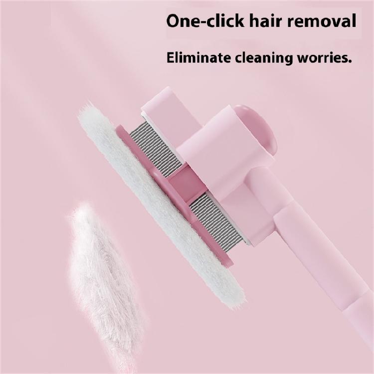 Cats Dog Comb Lice Cats Brush with Release Button Fleas Comb for Dogs Cats Pet Hair Removal Comb for Grooming Shedding