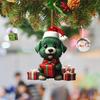 Рождественский орнамент Яркий цвет Легко повесить Милая собака Автомобиль Подвесной кулон Рождественская елка Акриловый кулон