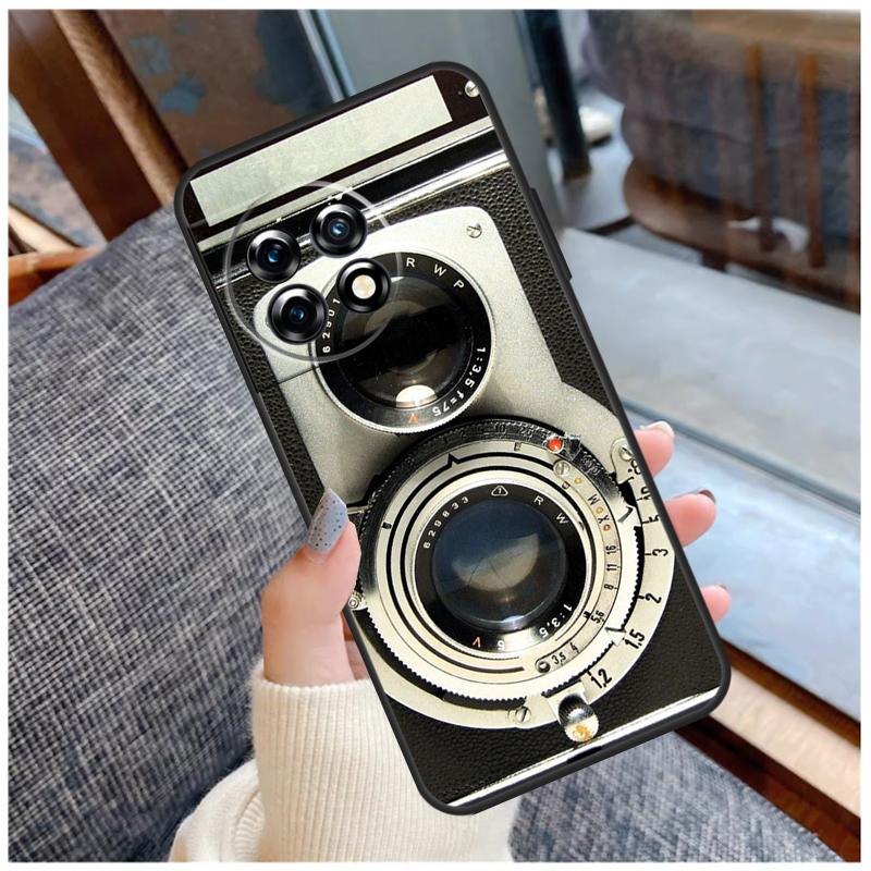 Retro Camera Vintage Case For OnePlus 13 15 13R 13T 12 12R 11 9 10 Pro 10T 8T Nord 5 CE 2 3 4 Lite N20 N30 Coque