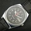 VINTAGE REFURBISHED SEIKO 5 AUTOMATIC 6309A JAPAN MENS BLACK WATCH a442581-1