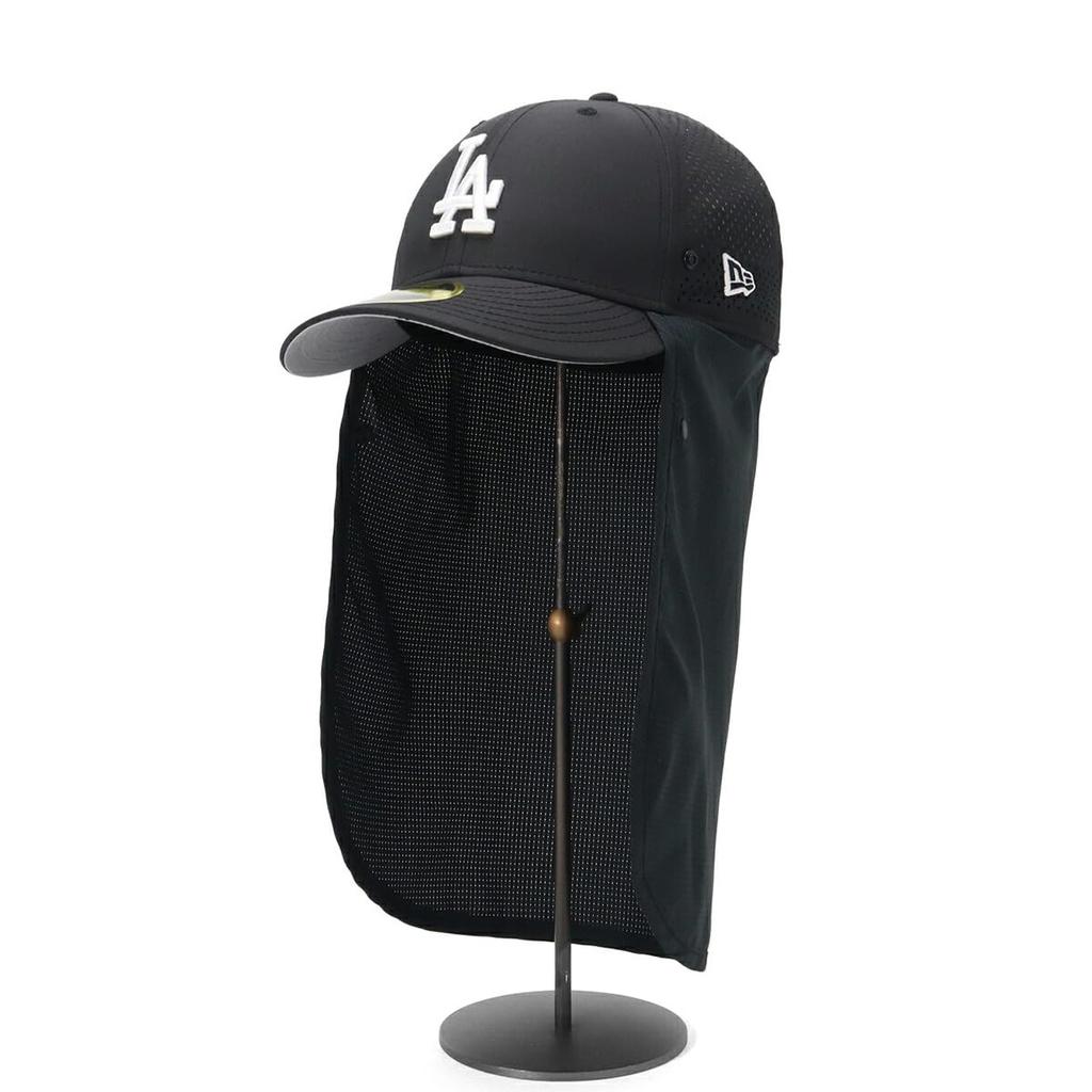 New Era MLB Yoshida Brothers Collaboration Angler Sunshade LA Black 7 LP5950RS LOSDOD YOSHIDA NER36O6226 Cap, 1/4 OD, PP, BLK, 14474869,