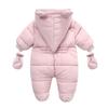 Зимние цельные костюмы для новорожденных, утепленная теплая одежда для скалолазания, комбинезоны