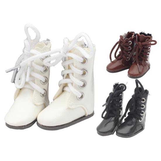 1 пара кукольной обуви из искусственной кожи, мягкие реалистичные ботинки 45297, модная кукольная обувь тонкой работы для мини