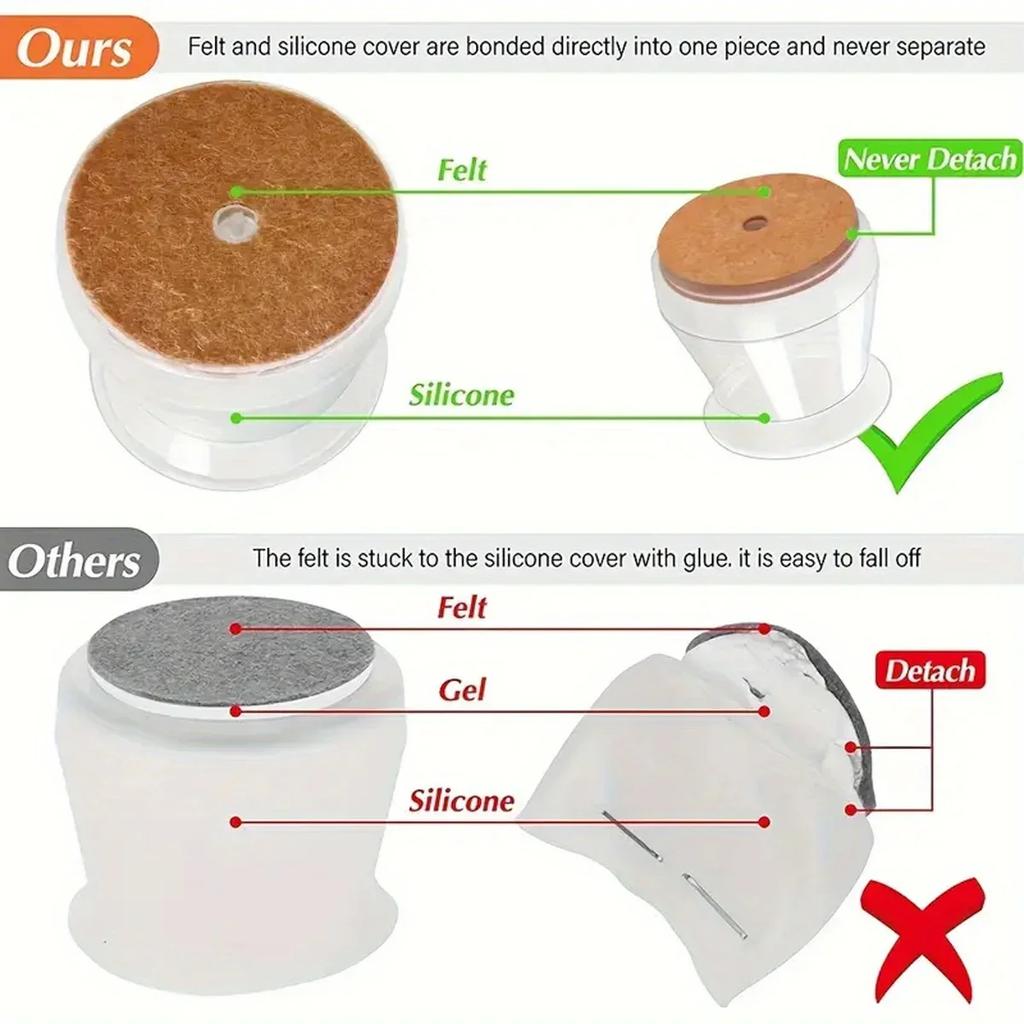 28 шт. Защитные накладки на ножки стульев, силиконовые накладки на ножки стульев, небольшие накладки на полы для снижения шума, мебельные аксессуары