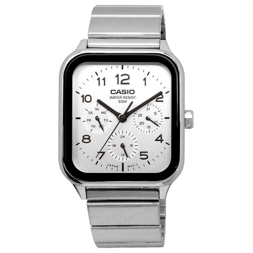 CASIO Standard Round Rectangle Display Multifunction Analog Watch Silver [Casio] 24-Hour Men's MTP-M306D-7AV (Overseas Model)