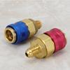 2Pcs Car Air Quick Coupler Connector for R134A High Low Red Blue Side