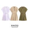 Fashion Style 2024 Summer New Women's Clothing Stylish Easiest for Match Pleated Waist Short Dress 8761298