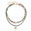 2/3/4pcs/set Santa Rice Beaded Chain Cartoon Cartoon Pendant Choker  Women