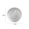 AABFW1 4Pcs 3D Car Wheel Hub Center Metal Decals Sticker Accessories For Lexus Fsport RX330 ES300h RX350 IS300h NX300h NX IS250 Ct200h
