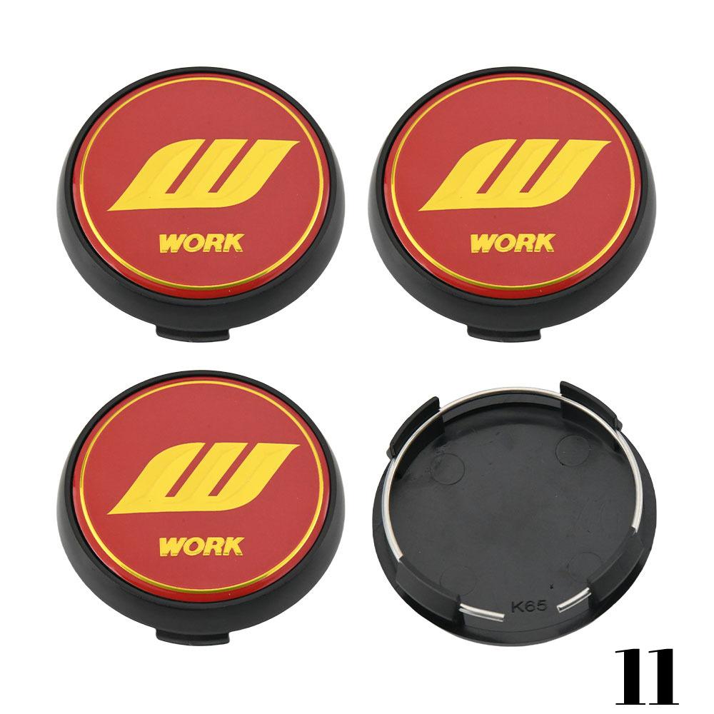WORK EMOTION Wheel Center Cap 65mm VS EQUIP MEISTER Emblem Sport Rim Hubcap 66mm Wheel Cover Cap 68mm Car Styling Accessories