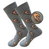 Unisex Winter Knitted Mid-Calf Long Crew Socks Funny Printed Hip-Hop Trendy Cotton Hosiery Skateboard Streetwear