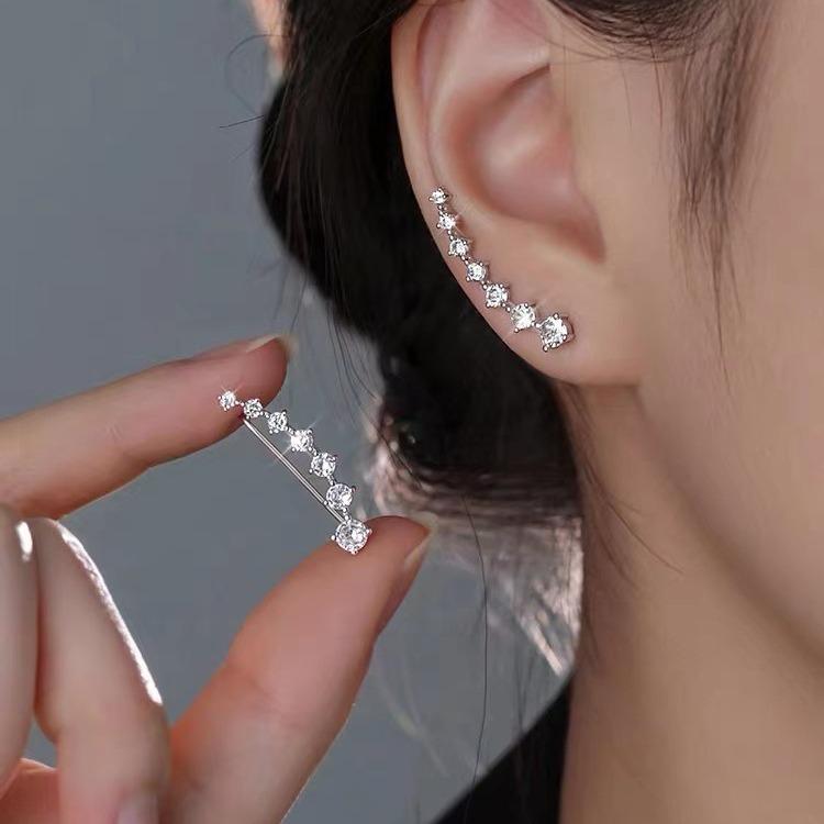 14K Gold Plated Exquisite Zircon Stud Earrings for Women Trendy Earring Party Jewelry Gifts
