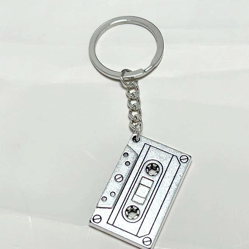 1/2 шт. Винтажный брелок для аудиокассеты, хипстерский, крутой, для личности, крутой стиль, парный, хип-хоп, панк, подвеска для ключей, ювелирное изделие