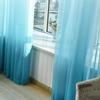 Современные синие градиентные цветные занавески, тюлевые декоративные прозрачные шторы для гостиной, спальни, кухни, отеля, дома, на оконных панелях