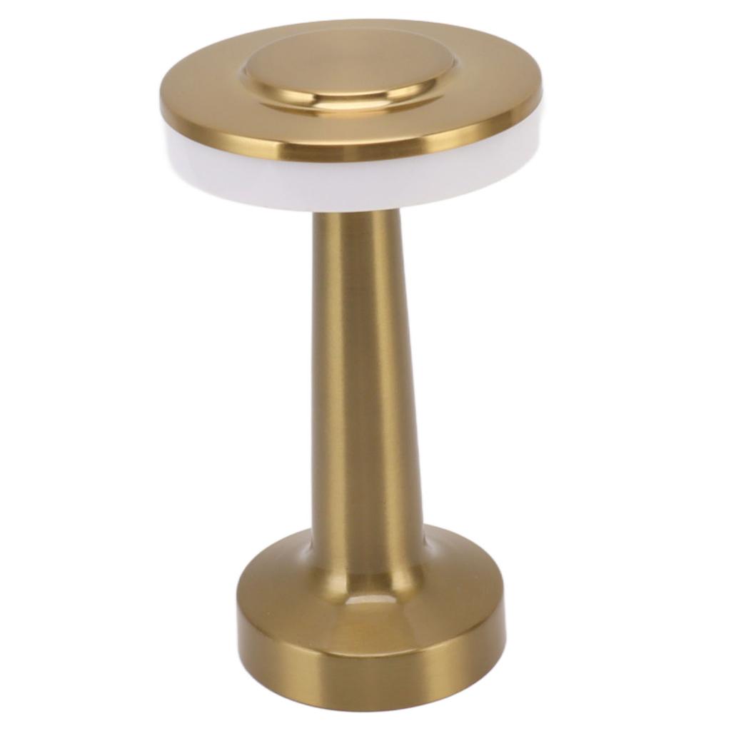 Vintage Metal Desk Lamp USB Rechargeable Touch Table Lamp Bedside Night Light for Bar KTV Hotel