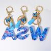 26 Letter Alphabet Keyring With Tassel Pendant Butterfly Tassel Keychain  Birthday Gifts