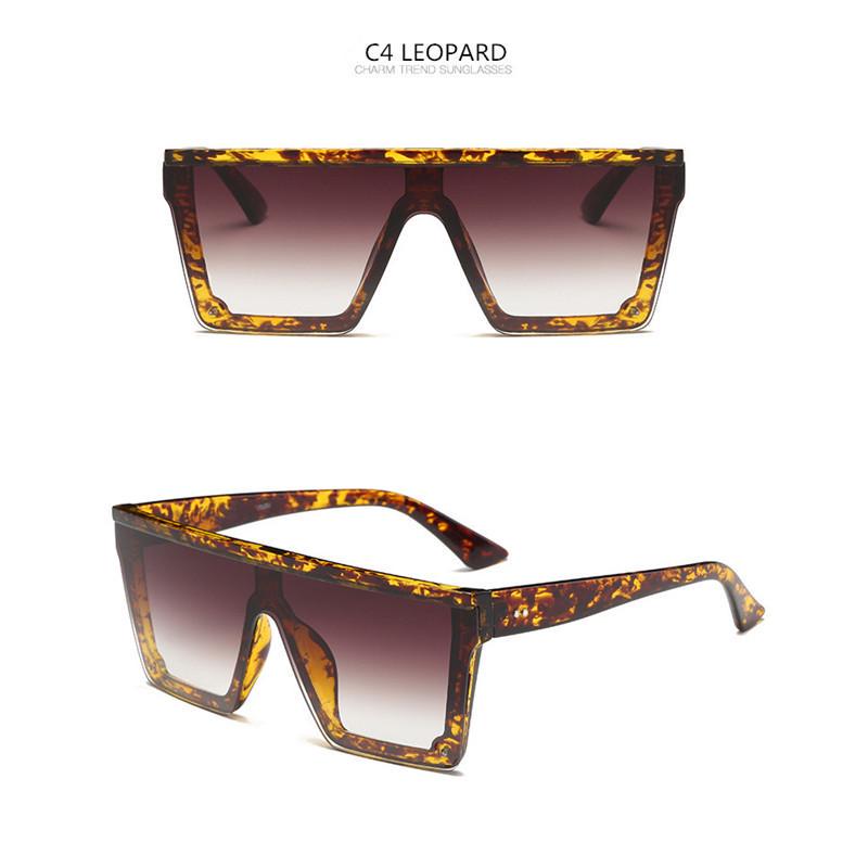 Лучшие очки uv400, солнцезащитные линзы с граненым верхом, плоские женские и мужские солнцезащитные очки, квадратные солнцезащитные очки большого размера