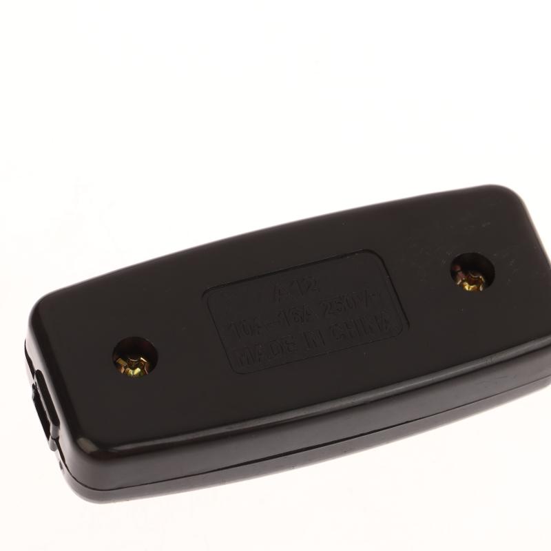 1/5 шт. Классические черные встроенные выключатели для настольной лампы Вкл/Выкл Домашний свет Выключатель в форме лодки Провода Кабельные выключатели Электрические аксессуары