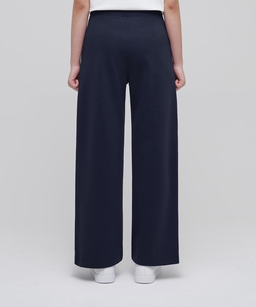 MUSINSA STANDARD WOMAN Women'S Flat Terry Wide Lounge Sweatpants [Navy]