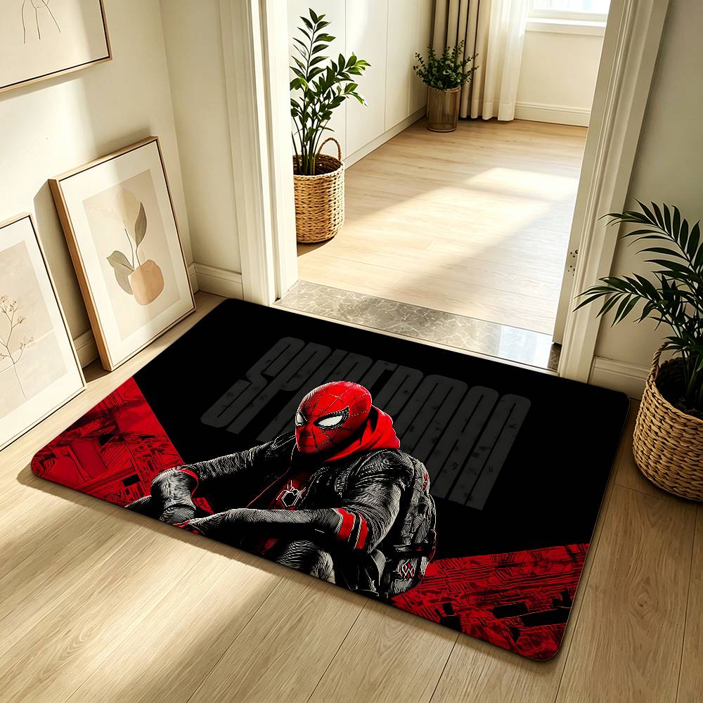 Classic S-Spider-Man Carpet Bathroom Anti-slip Mat Door Mat Home Decoration Mat Entrance Door Mat Scratch-resistant Door Mat