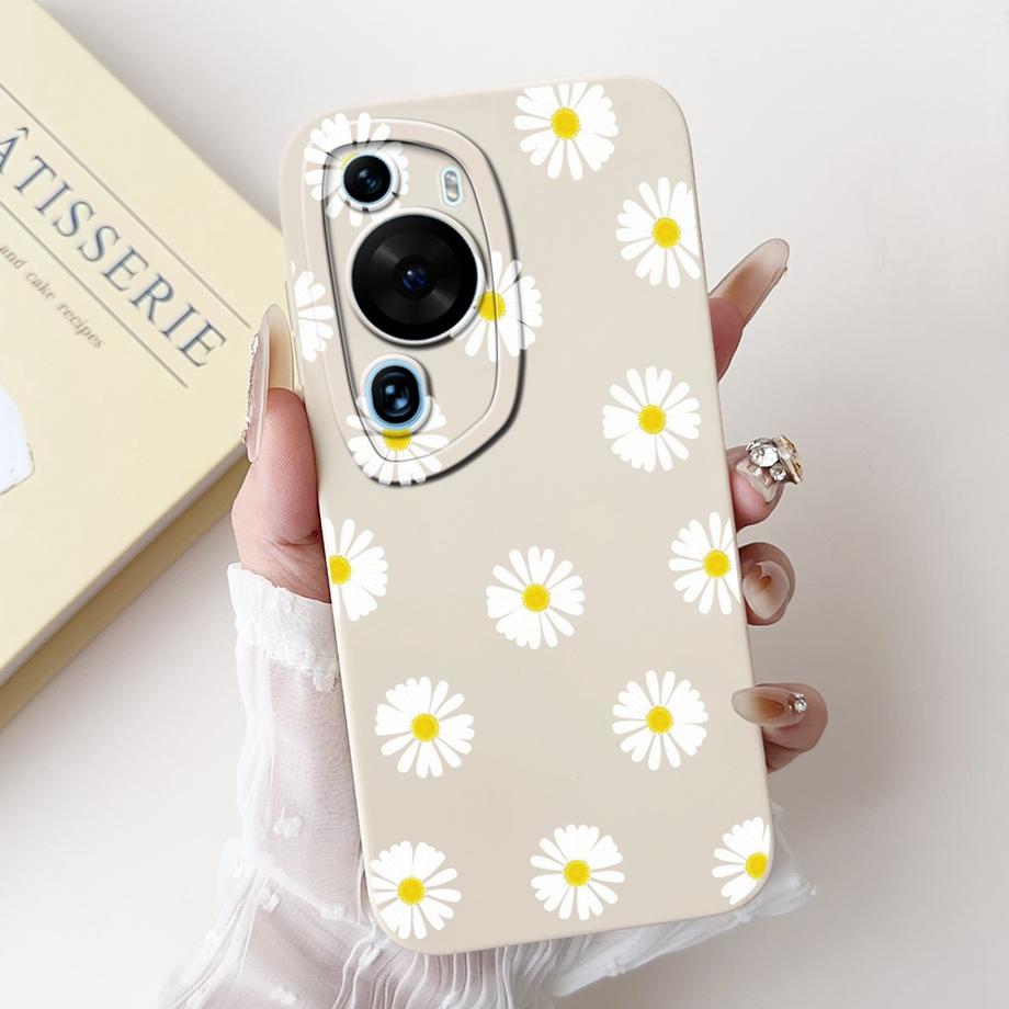 For Huawei P60 Art P60 Pro HuaweiP60 Case Cover Soft Silicone TPU Flower Butterfly Girly Fashion Painting Bumper Fundas