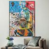 Абстрактное уличное граффити, художественная картина на холсте, поп-портрет, художественные постеры и принт, настенная художественная картина для гостиной, украшения дома