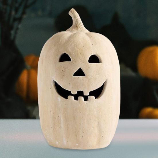 Halloween Ornament Pumpkin Shape Handmade Lantern Farmhouse Table Festival Porch Front Door Decoration