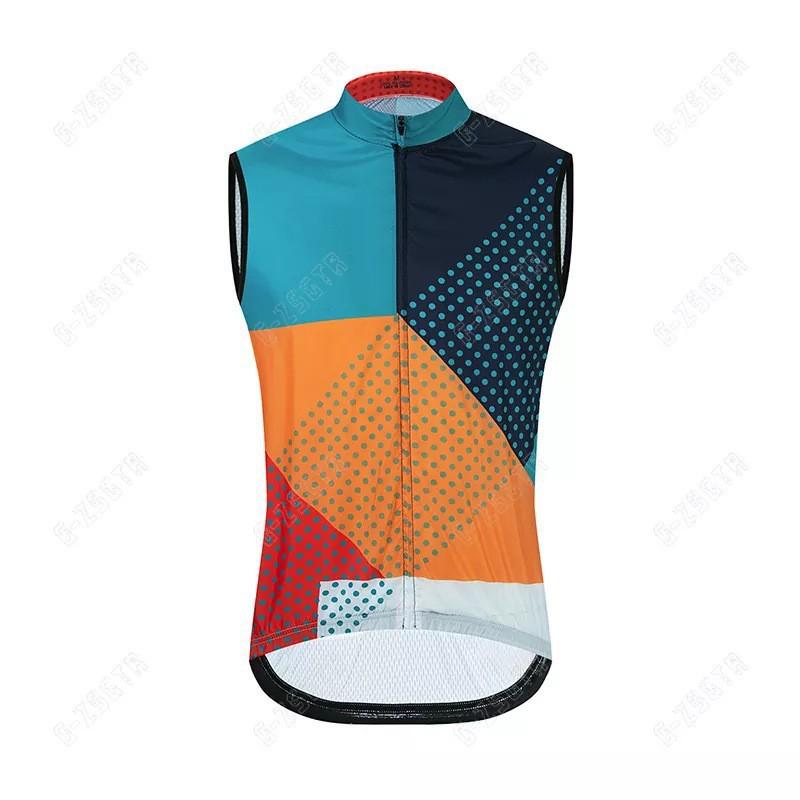 Mens Cycling Vest Outdoor Road Bike Jacket Reflective Windproof Breathable Quick-Dry Sport Use
