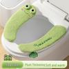 Cartoon Plush Toilet Mat - Universal, Thick & Warm for All Seasons.