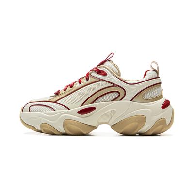 Кроссовки Li Ning Butterfly Runner мягкие, удобные, модные, нескользящие, износостойкие, с низким верхом, повседневные туфли, женские, светло-красные, AZGV012-4