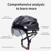 Roselle White PC+EPS Lightweight Adjustable Bicycle Helmet with Removable Sun Visor for Adult Outdoor Bike Riding Protection