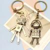 1 шт. Винтажный брелок Латунь Музыкант Металлическая подвеска Подарок для любителя музыки Шарм на музыкальную тематику для сумки, ключей от машины, декоративный