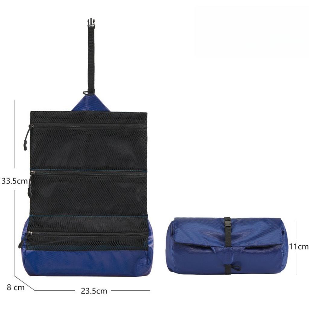 Travel Waterproof Toileting Bag for Men, Camping Storage for Business Trips, Foldable Portable Bag, Toileting Set