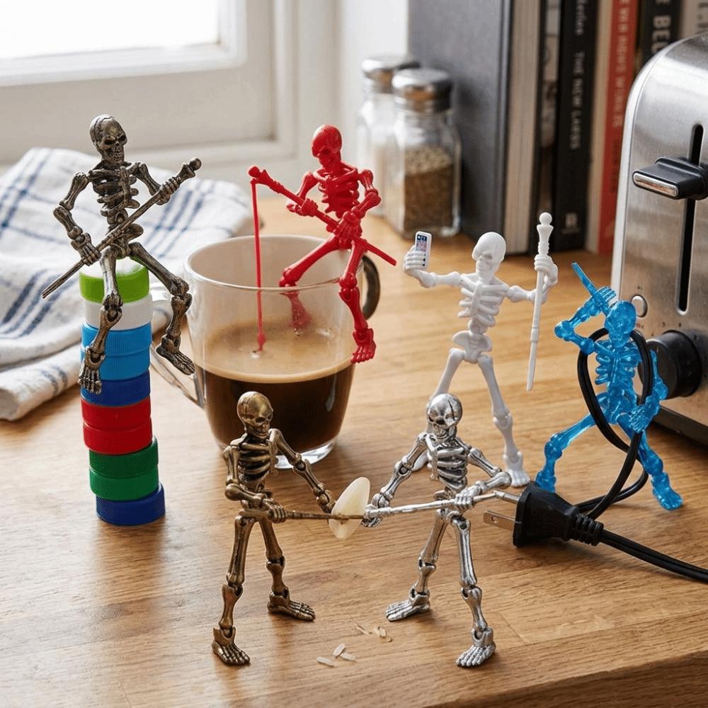Lightweight Sturdy 3D Printed Skeleton Model Movable Joint Skeleton Toy Prank Gift