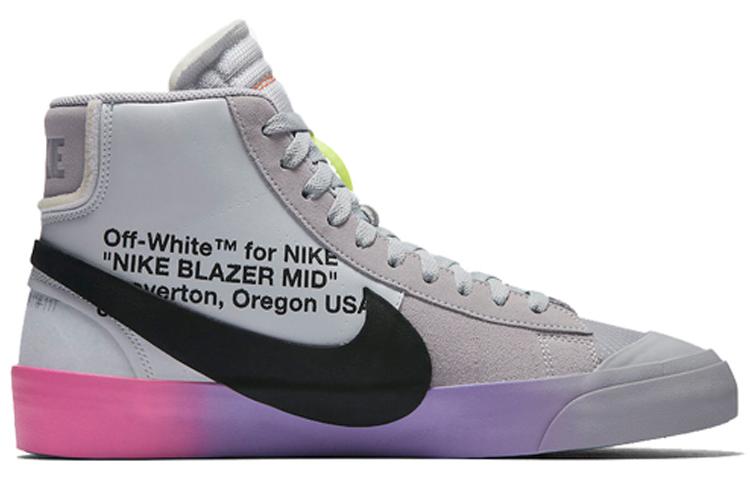 Nike Блейзер Мид Off White Серый Волк Серена Королева AA3832-002