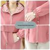 Middle-Aged Women's Hooded Fall Jacket