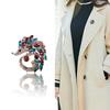 Blucome Color Crystal Hedgehog Shape Brooches for Women Suit Shirt Collar Clip Fashion Harajuku Brooch Pins Bijoux Gift