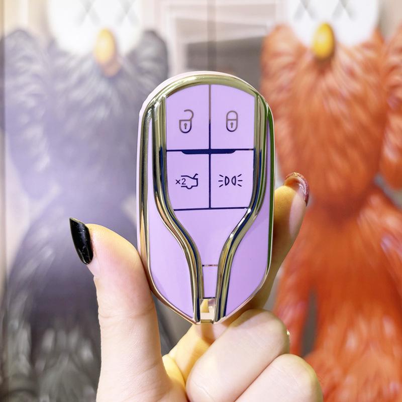 Maserati Levante & Ghibli Женский Высококлассный Чехол для Ключа Защитная Оболочка