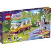 Набор LEGO Friends Кемпер и лодка 41681 Игрушка для девочек от 7 лет Игровой набор с транспортным средством