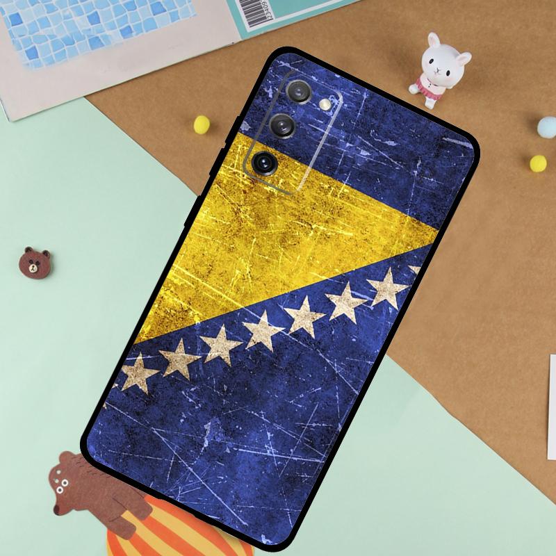 Мягкий чехол с флагом Боснии для Samsung Galaxy S24 Ultra S9 S10 S20 S22 S23 Plus S21 FE S25 Ultra Чехол Funda