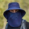 OLIKEI Summer Men's Sun Hat Breathable Quick-drying Fishing Hat Big Brim Sun Protection Face Cover Fisherman Hat Outdoor Travel Cycling Hat