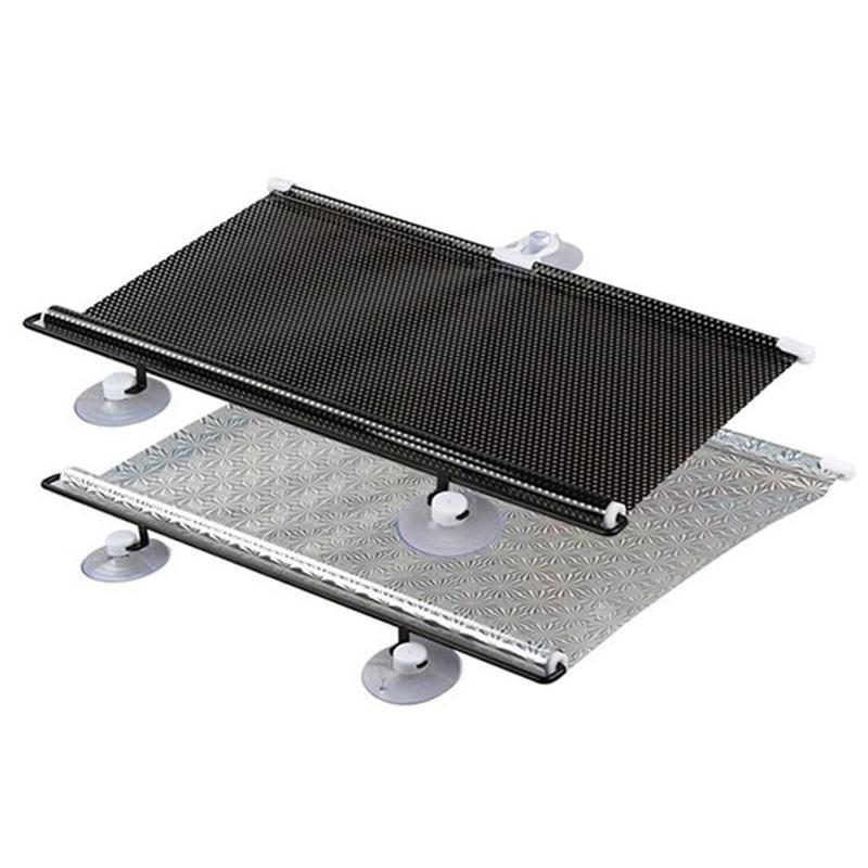 Универсальные рулонные шторы на присоске, солнцезащитные шторы, плотные шторы для автомобиля, спальни, кухни, офиса, окна, солнцезащитные шторы без гвоздей