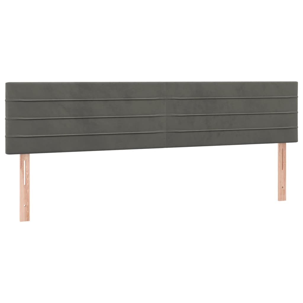 Headboards Dark Gray 160x5x78 88 cm Velvet