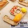 Large Wood Number Serving Tray Decorative Number Food Tray  Chocolate