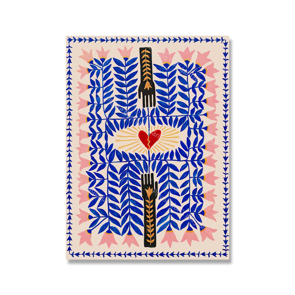 Древний Египет Красочный абстрактный постер в стиле бохо с изображением тигра, леопарда, настенные художественные принты, картины на холсте, декор для гостиной