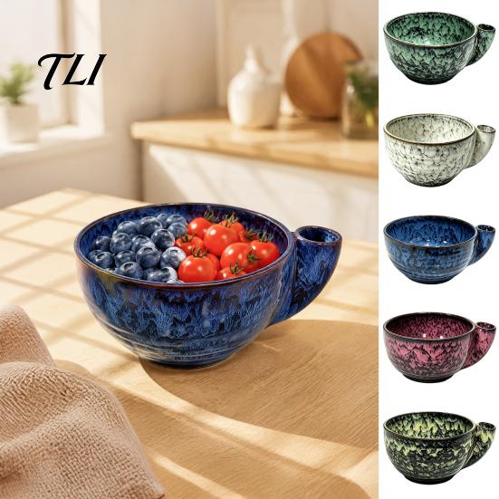 Drainage Bowl for Strawberries Ceramic Berry Swirl Bowl, Auto Fruit Washing Vegetable Wash Colander with Drain Holes, Kitchen Produce Cleaner Tomatoes