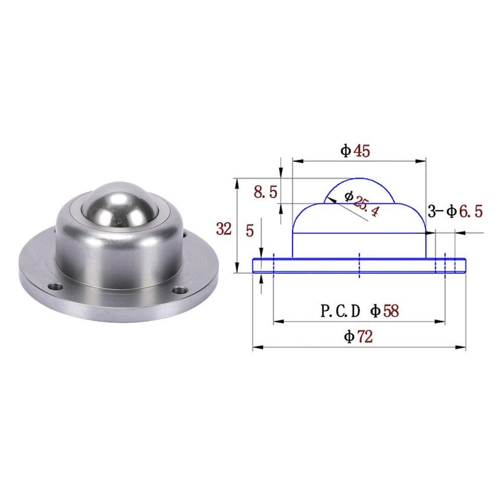 Strong Load-Bearing Carbon Steel Eye Round Wheel Steel Swivel Ball Mini Swivel Wheels Caster Wheel